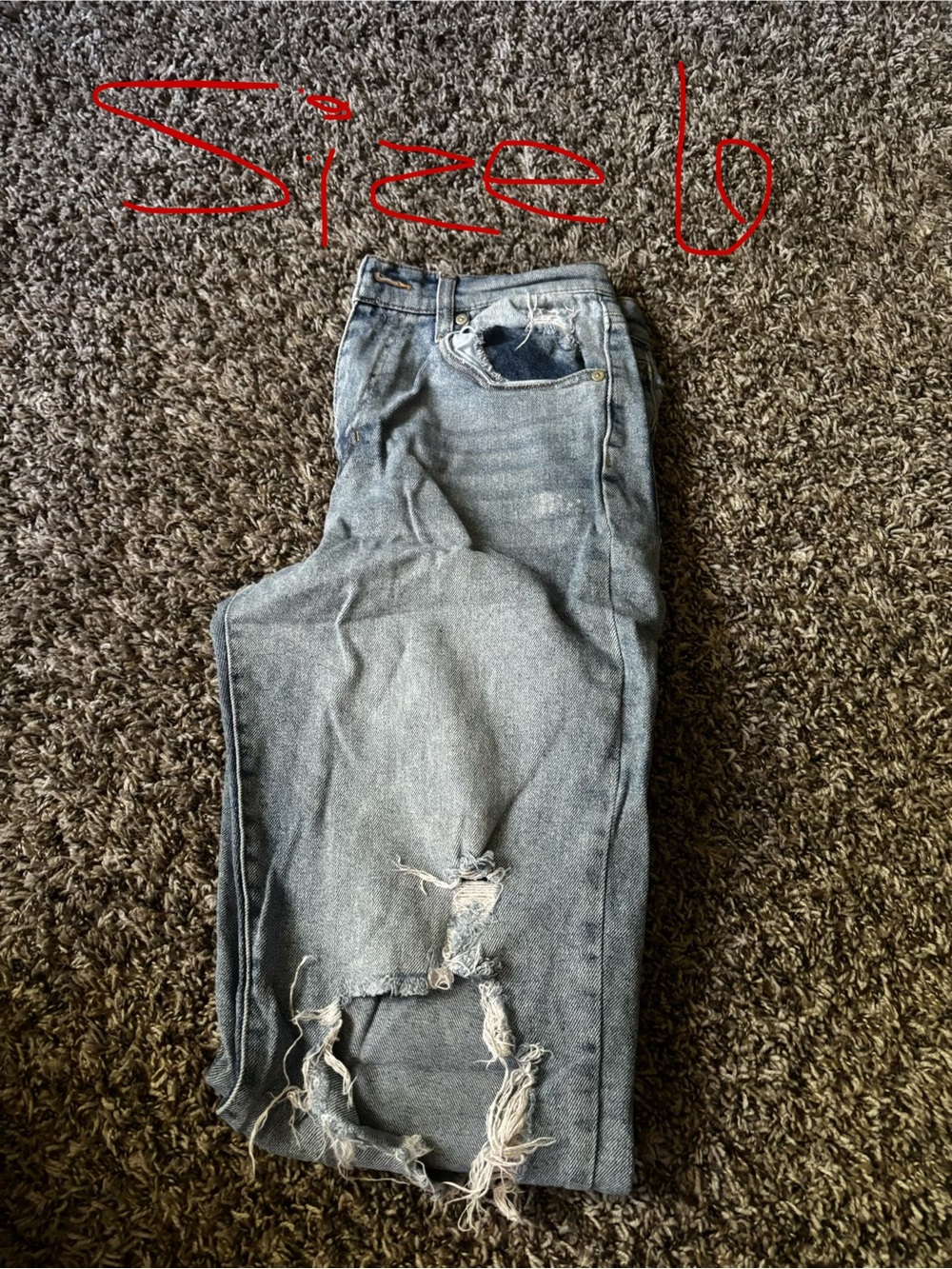 Celebrity Pink Straight Leg Distressed Light Blue Jeans